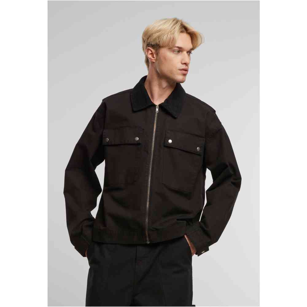 Urban Classics - Workwear Cotton Jacket - Zwart